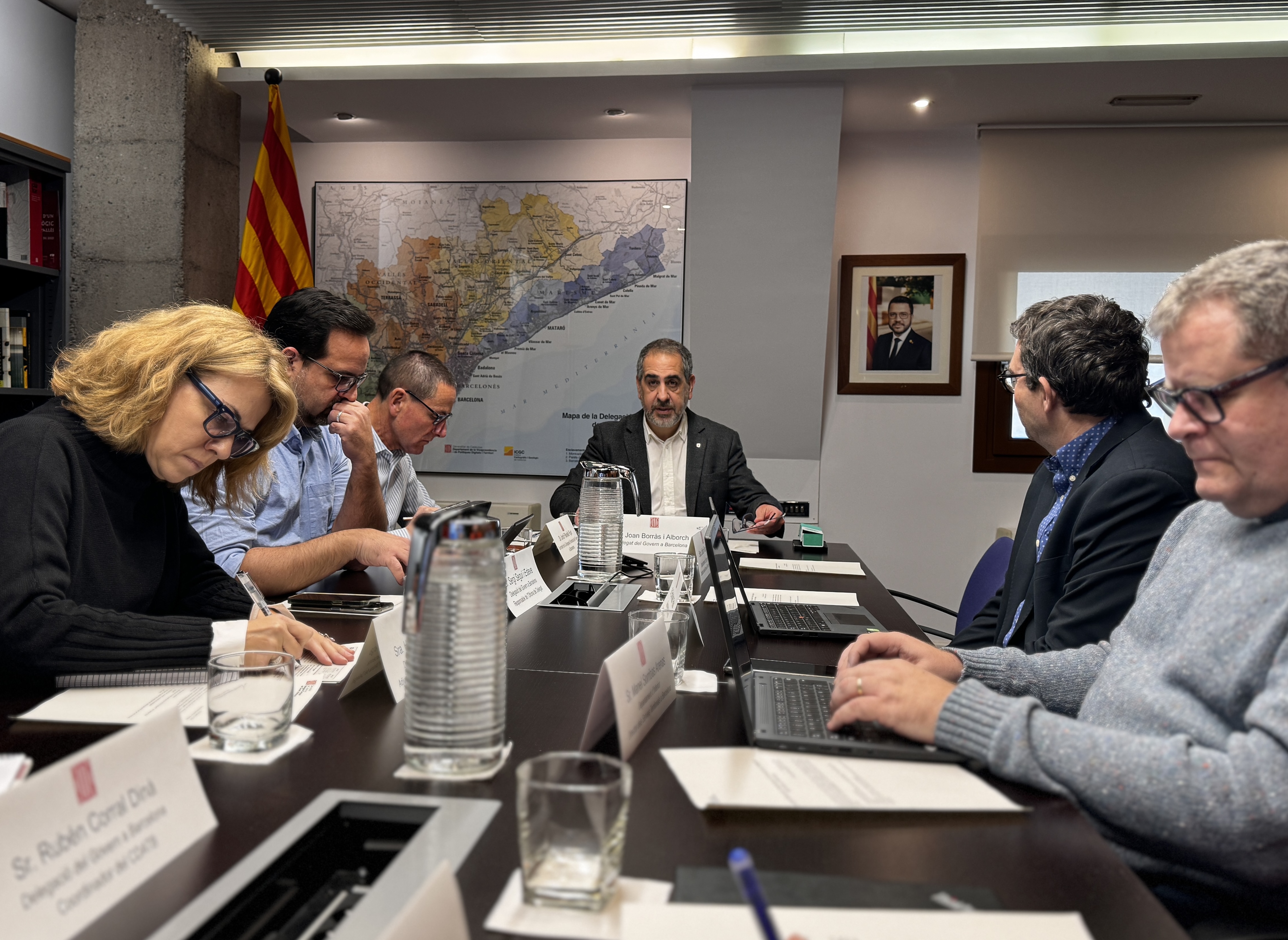 Consell de Direcció de l’Administració Territorial a Barcelona celebrat el 9 de gener de 2024
