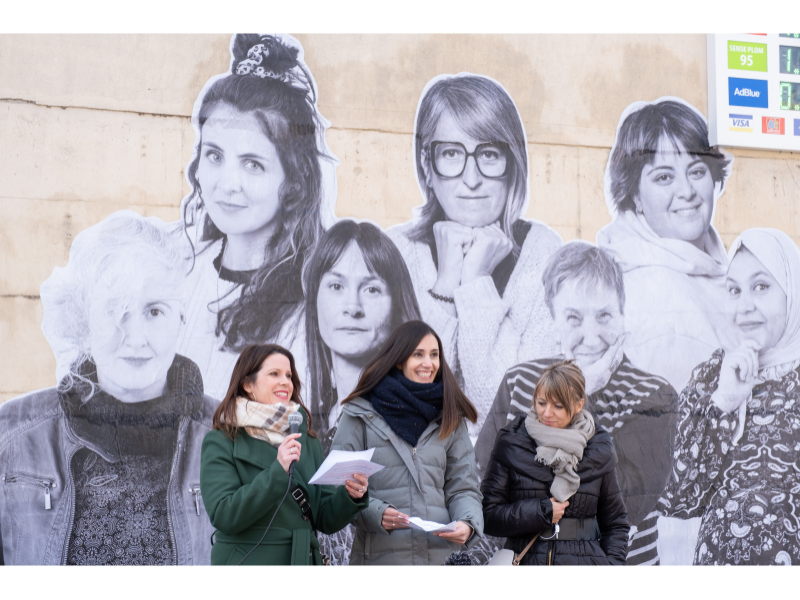 Imagen del artículo Un mural de grans dimensions visibilitza les dones transformadores del Pla d'Urgell
