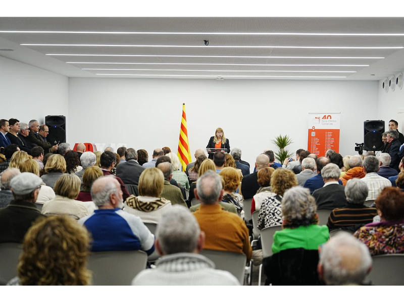 La sala plena durant la inauguració de l'Arxiu de les Borges Blanques