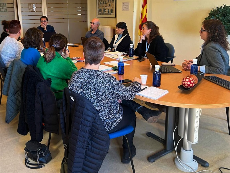 Un moment de la reunió en què s¿ha creat el Comitè de Direcció d¿Infermeria de la Regió Sanitària Alt Pirineu i Aran. 