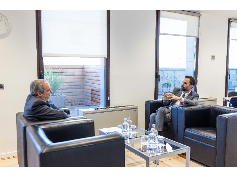 El conseller Torrent comparteix amb el ministre Hereu la prioritat del Govern de reindustrialitzar Catalunya