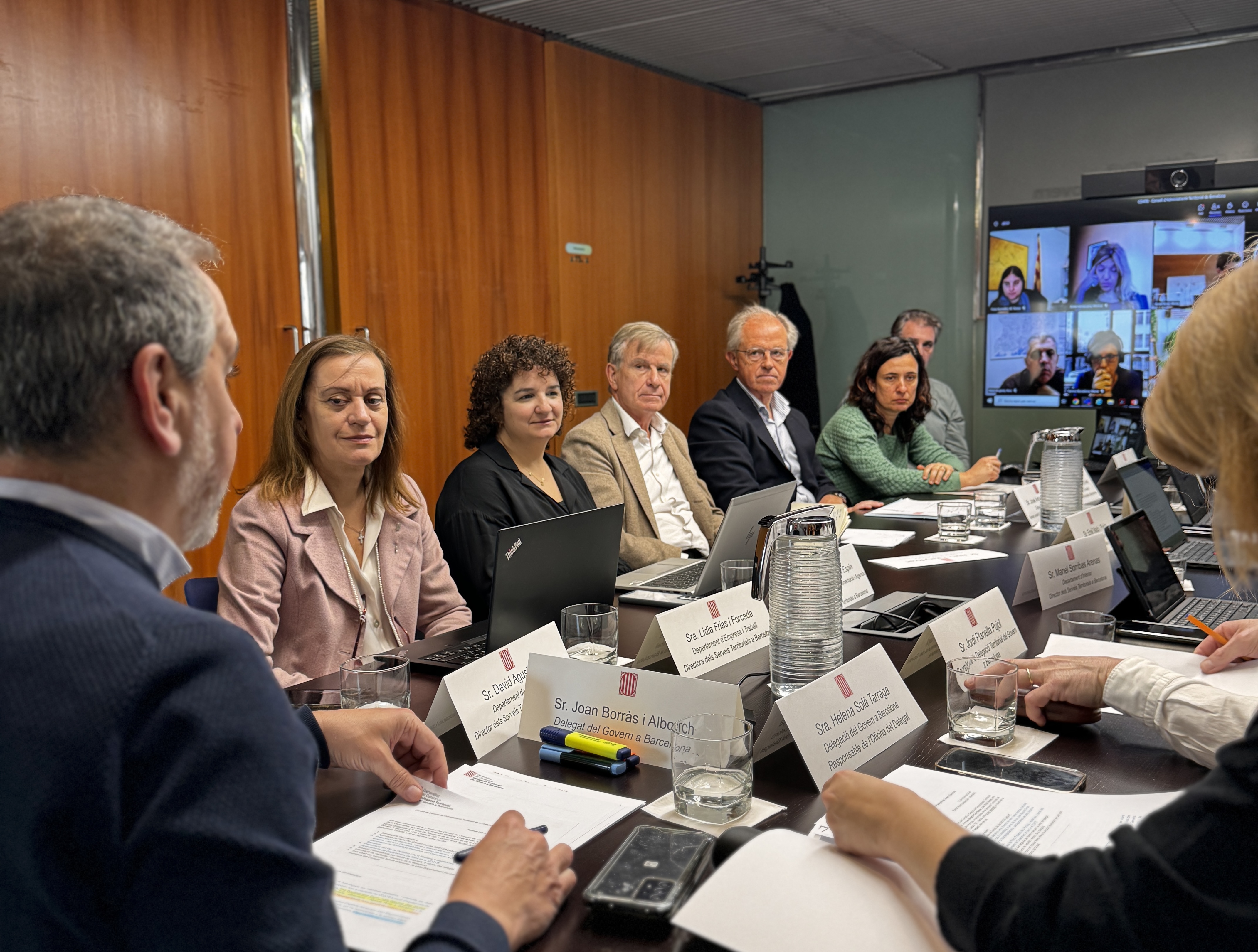Reunió del Consell de Direcció de l'Administració Territorial a Barcelona.