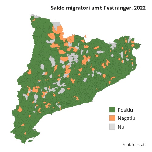 Mapa.ep2023. Saldo migratori amb l'estranger.2022