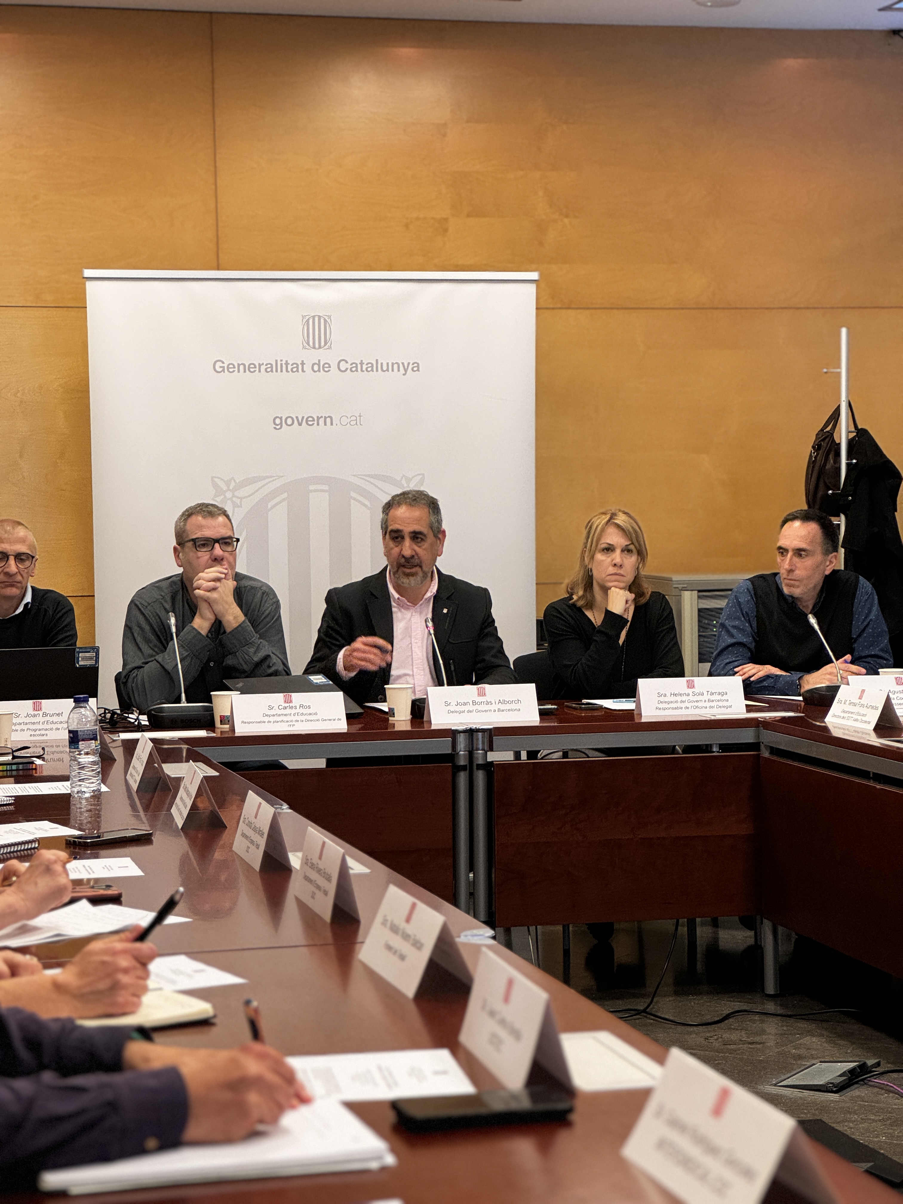 El delegat Joan Borràs va presidir la segona sessió de la Segona reunió de la Taula d'impuls de la Formació Professional (FP) a la vegueria de Barcelona.