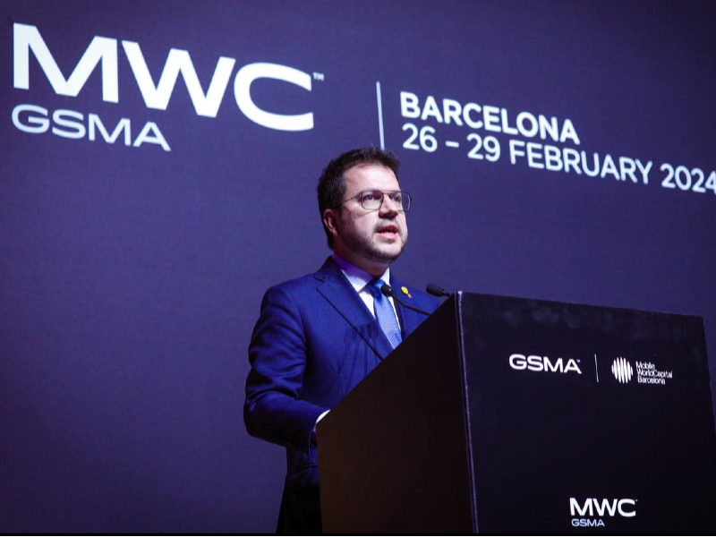 President Aragonès: "Catalunya esdevé la capital mundial del mòbil i una de les economies més important del món en l'àmbit tecnològic"