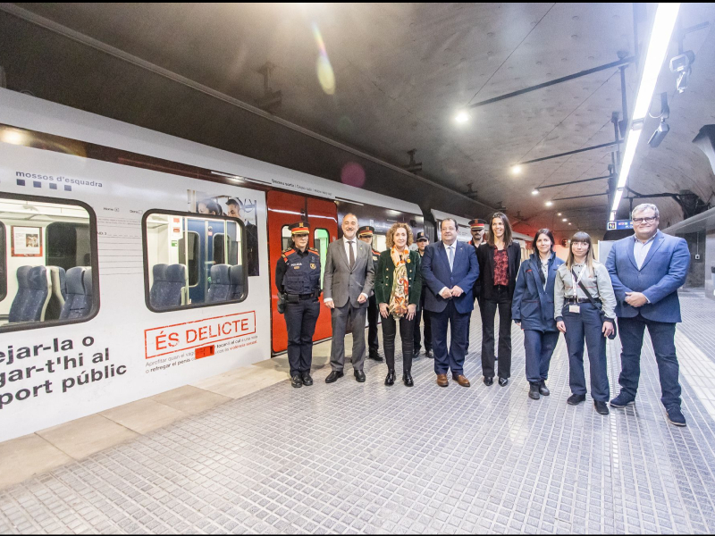 Imagen del artículo Interior i Ferrocarrils presenten la campanya És delicte per lluitar contra la violència sexual en l'àmbit del transport públic