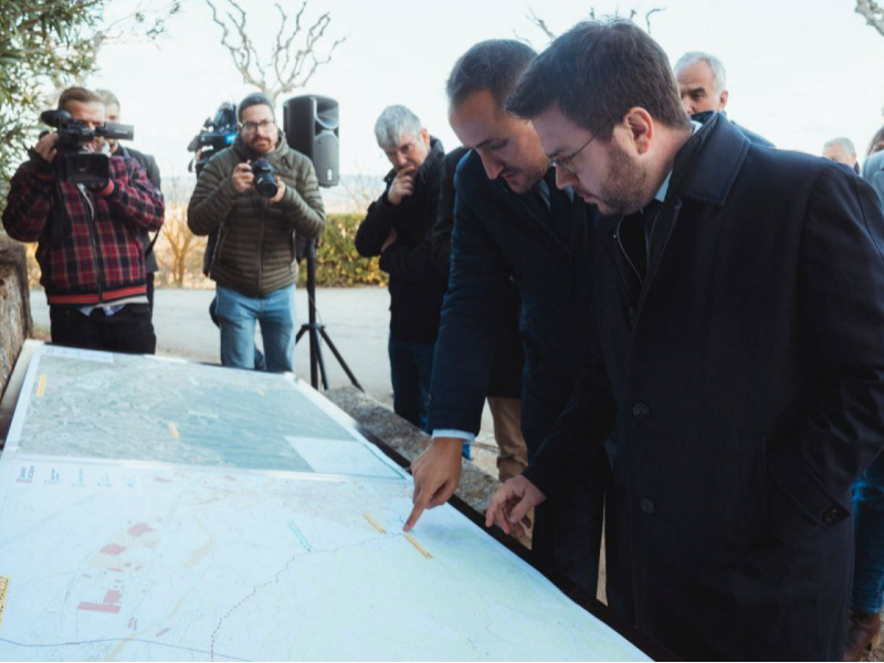 Imagen del artículo President Aragonès: Aquesta obra permetrà el subministrament d'aigua de forma continuada, segura i garantida als habitants de l'Espluga de Francolí