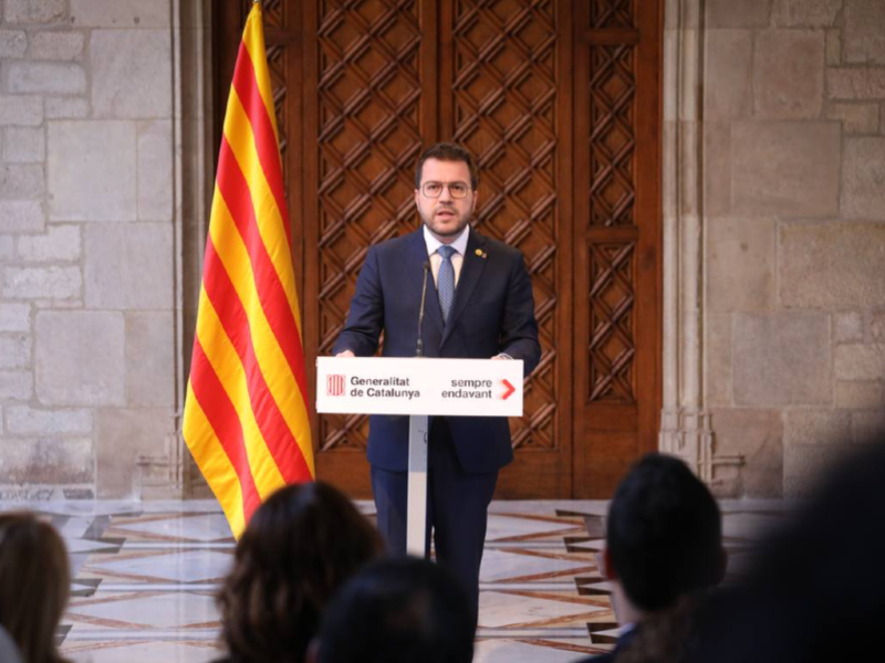 Imagen del artículo President Aragonès: Per no dependre de la irresponsabilitat dels que posen per davant interessos de partit he decidit convocar eleccions per seguir fent avançar el país