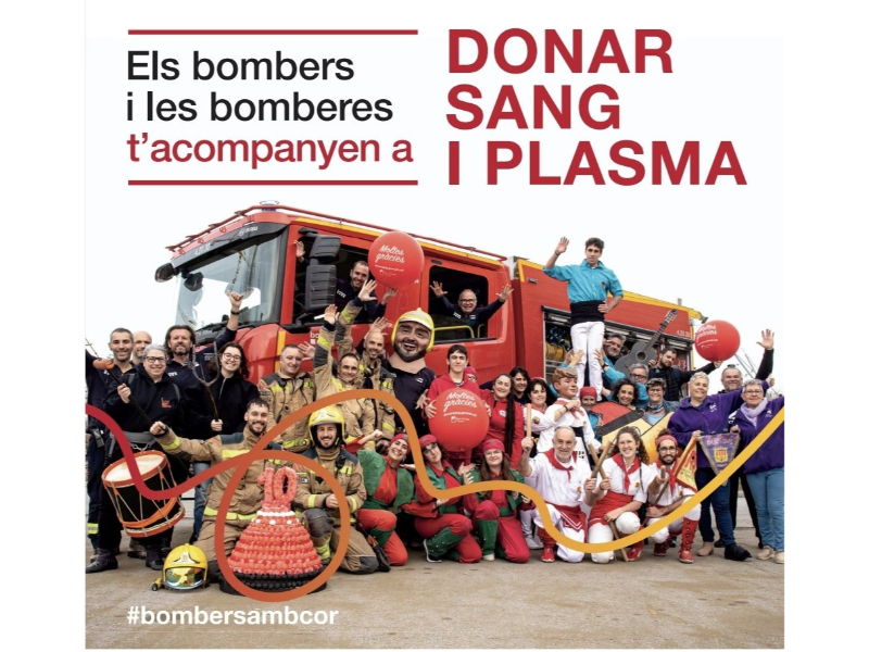 Imagen del artículo Els Bombers de la Generalitat i el Banc de Sang porten, aquest cap de setmana, la campanya de donació a Terrassa, Esparreguera, Girona i Castellar del Vallès