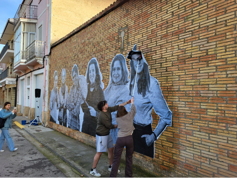 Imagen del artículo Montgai visibilitza les seves dones transformadores en un mural de gran format