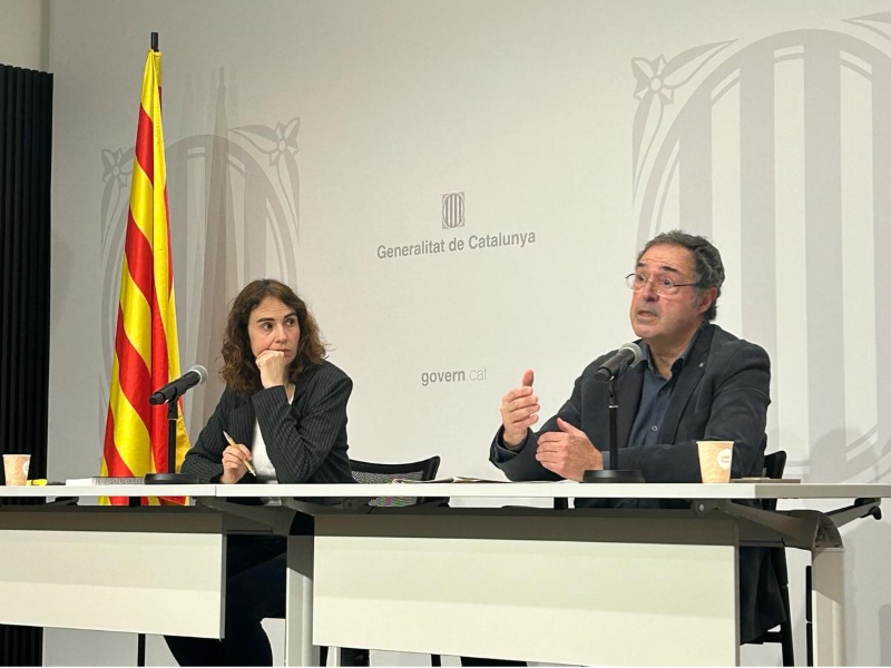 La consellera de Justícia, Drets i Memòria, Gemma Ubasart i González, i el Secretari de Mesures Penals i Atenció a la Víctima, Amand Calderó.