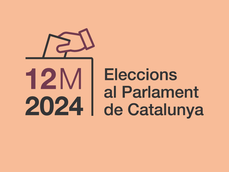 Imatge oficial per a les eleccions al Parlament de Catalunya del 12 de maig del 2024