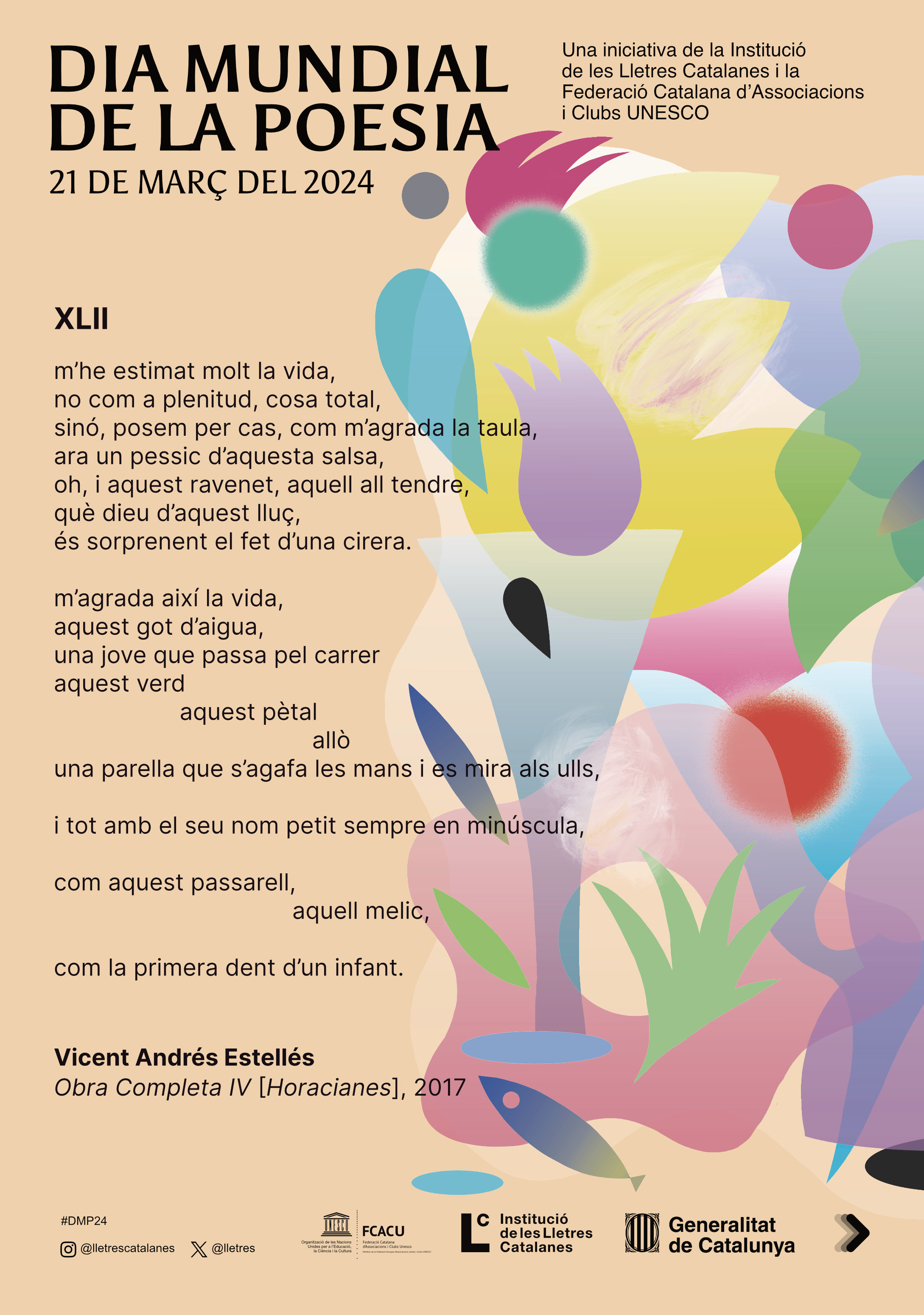 Imagen del artículo Una constel·lació de veus artístiques celebraran la poesia de Vicent Andrés Estellés a l'acte central del Dia Mundial de la Poesia 2024