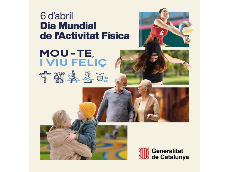 Imagen del artículo La Generalitat s'adhereix a la campanya Mou-te, i viu feliç del Dia Mundial de l'Activitat Física, que té per objectiu reduir el sedentarisme