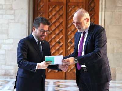 Imagen del artículo President Aragonès: L'informe de l'Institut d'Estudis d'Autogovern és una eina que torna a obrir camí