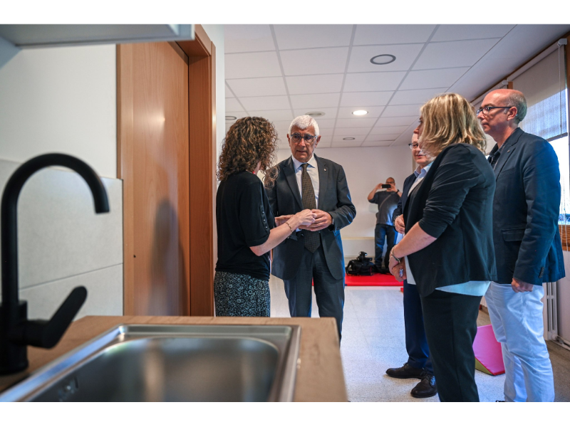 El conseller ha visitat el futur hospital de dia infantil i juvenil a Tremp.