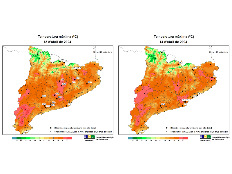 Imagen del artículo Catalunya ha viscut un cap de setmana d'abril amb temperatura diürna d'avançat mes de juny