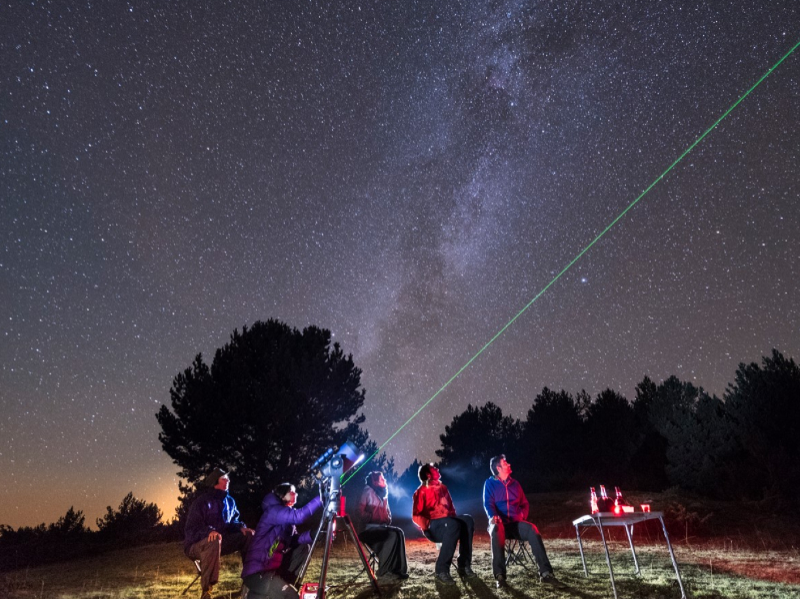 Observació astronòmica al Parc Natural de l'Alt Pirineu.
