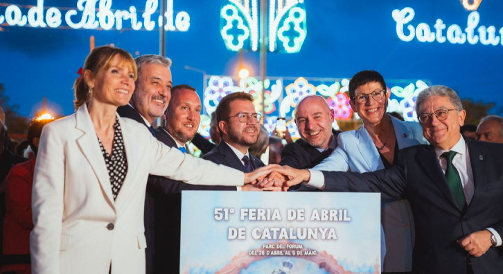 Imagen del artículo President Aragonès: La Feria d'abril de Catalunya és un exemple d'obertura, passió i dinamisme