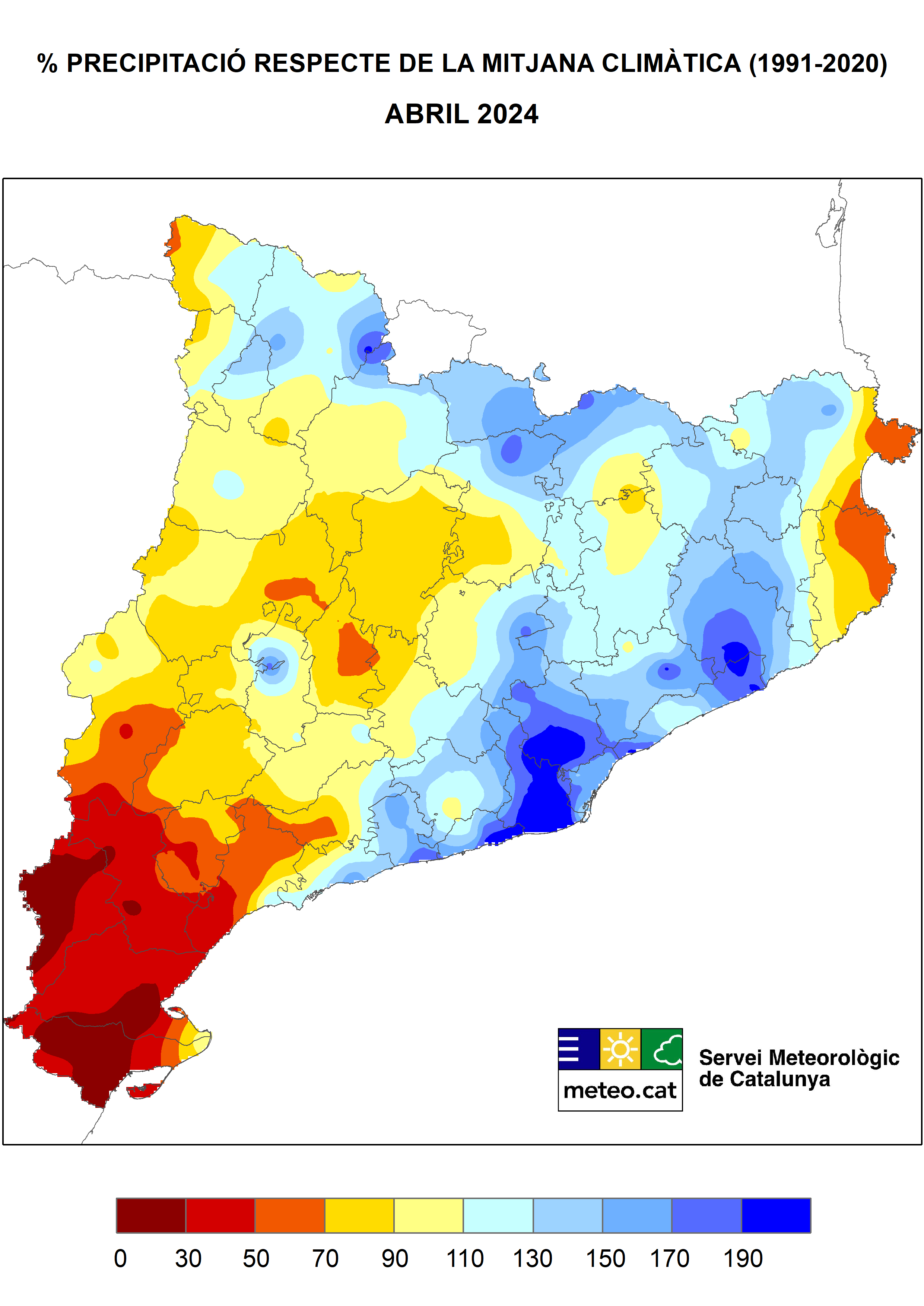 Imagen del artículo L'abril ha estat plujós al Pirineu i a bona part de la meitat oriental de Catalunya