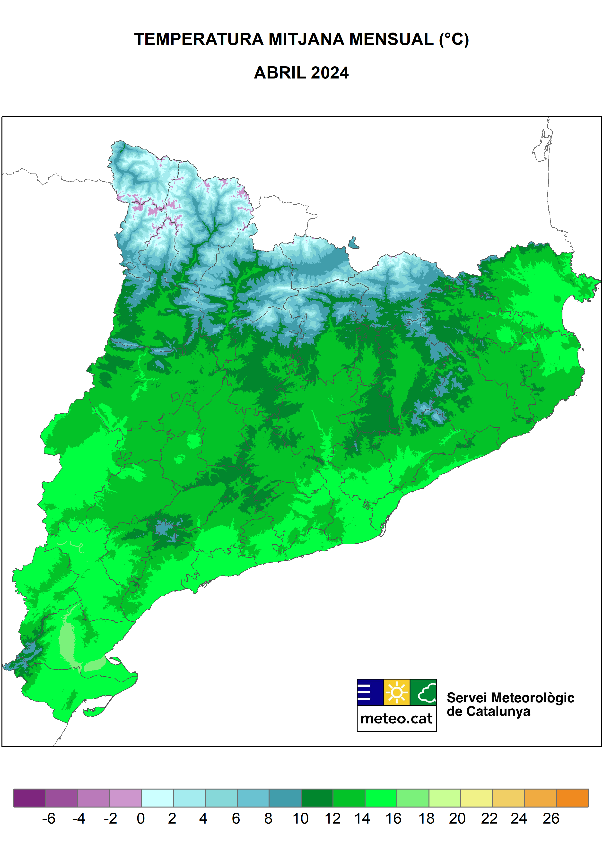 Imagen del artículo L'abril ha estat plujós al Pirineu i a bona part de la meitat oriental de Catalunya