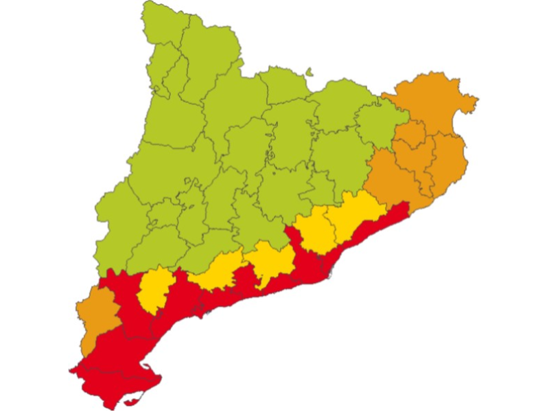 S'amplien els possibles avisos per calor nocturna a qualsevol comarca de Catalunya