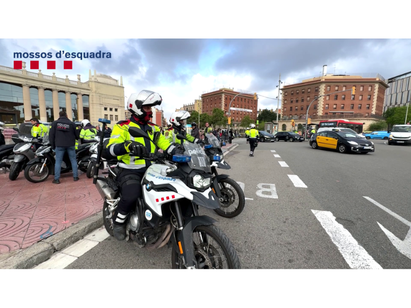 Imagen del artículo El dispositiu Senda activat per primer cop  a Barcelona contra el robatori de motocicletes acaba amb un balanç de 16 motos recuperades
