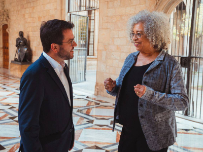 El president Aragonès es reuneix amb Angela David