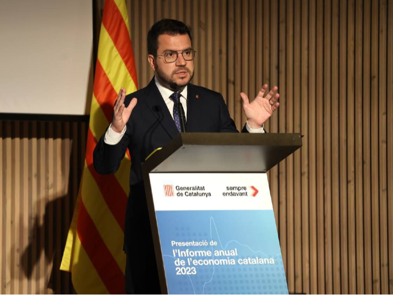 Imagen del artículo President Aragonès: Tenim l'oportunitat política que Catalunya tingui un sistema de finançament singular, un concert català, i no hi renunciarem