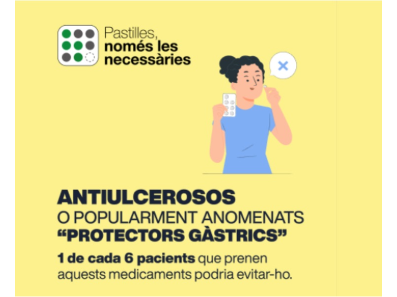 Imagen del artículo Salut posa en marxa la campanya Pastilles, només les necessàries per reduir l'ús inadequat de determinats fàrmacs