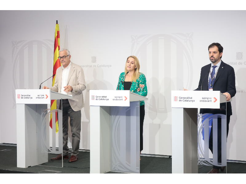 Roda de premsa sobre l¿estat d¿execució dels fons Next Generation a Catalunya