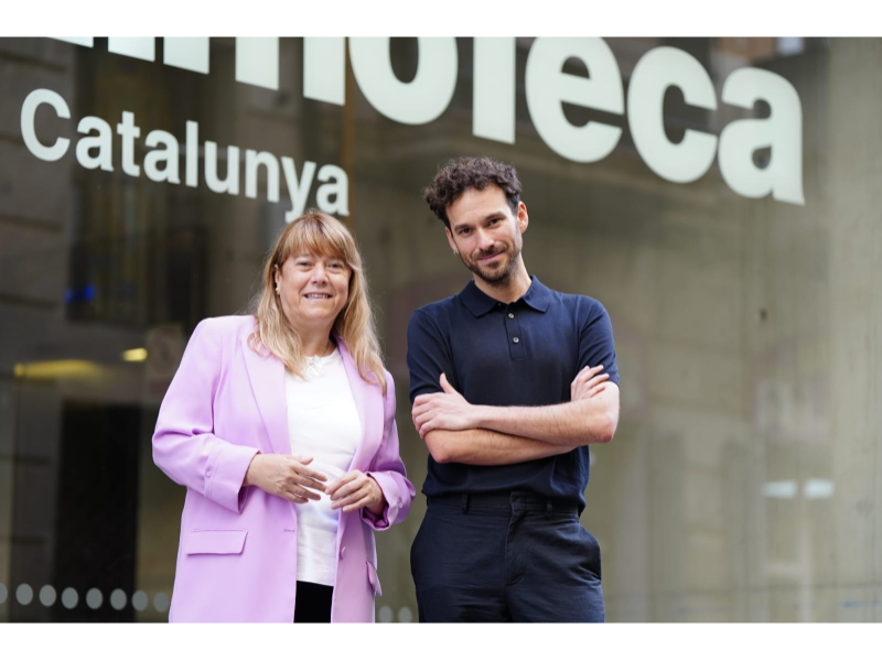 La consellera Garriga amb el nou director de la Filmoteca 