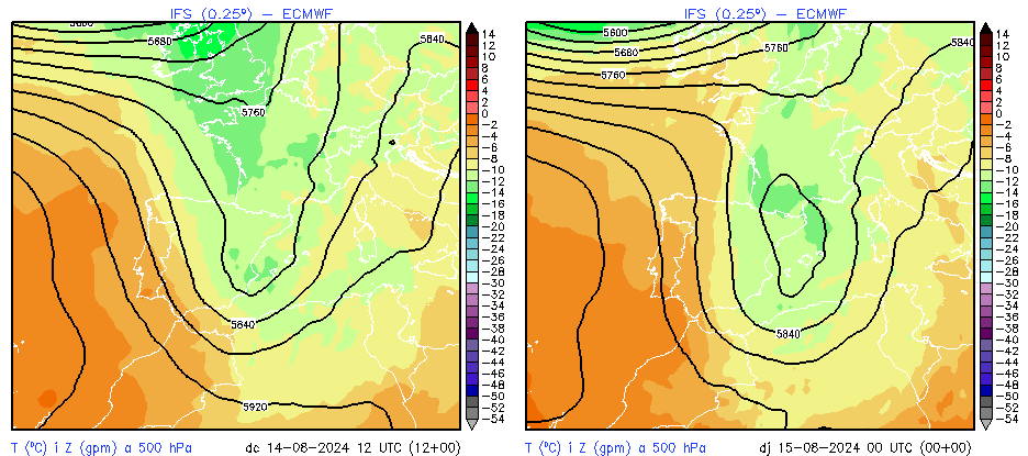 4.500 hPa 14-15 ago 2024