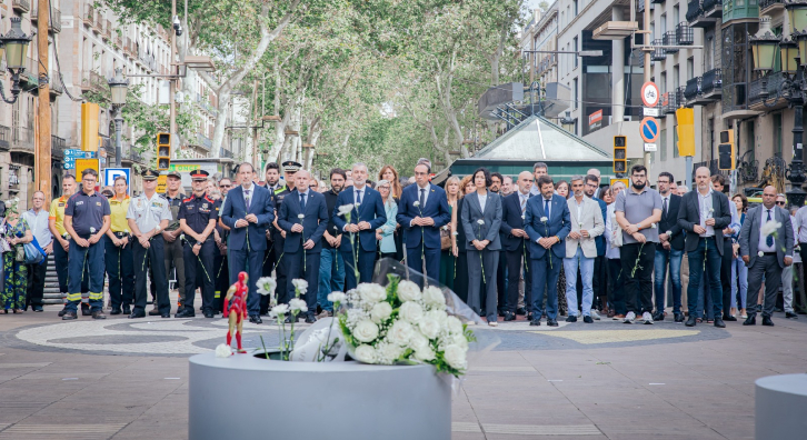 Homenatge a les víctimes del 17-A