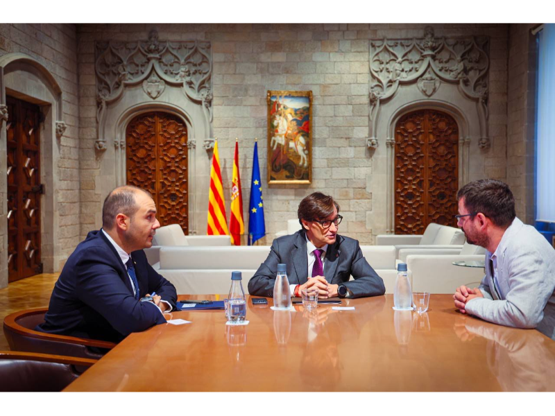 Reunió president Illa - Alcalde de Girona