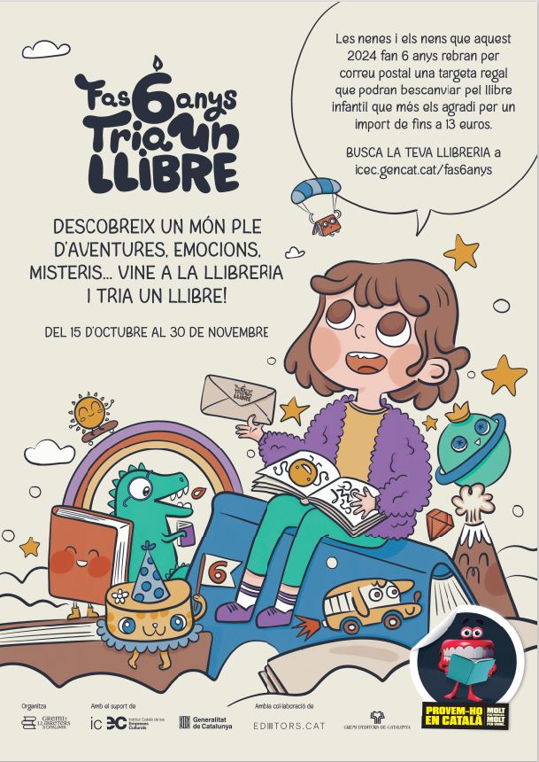 Fas 6 anys. Tria un llibre