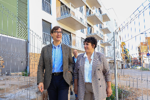 El president i l'alcaldessa, durant la visita (fotografies: Rubén Moreno)