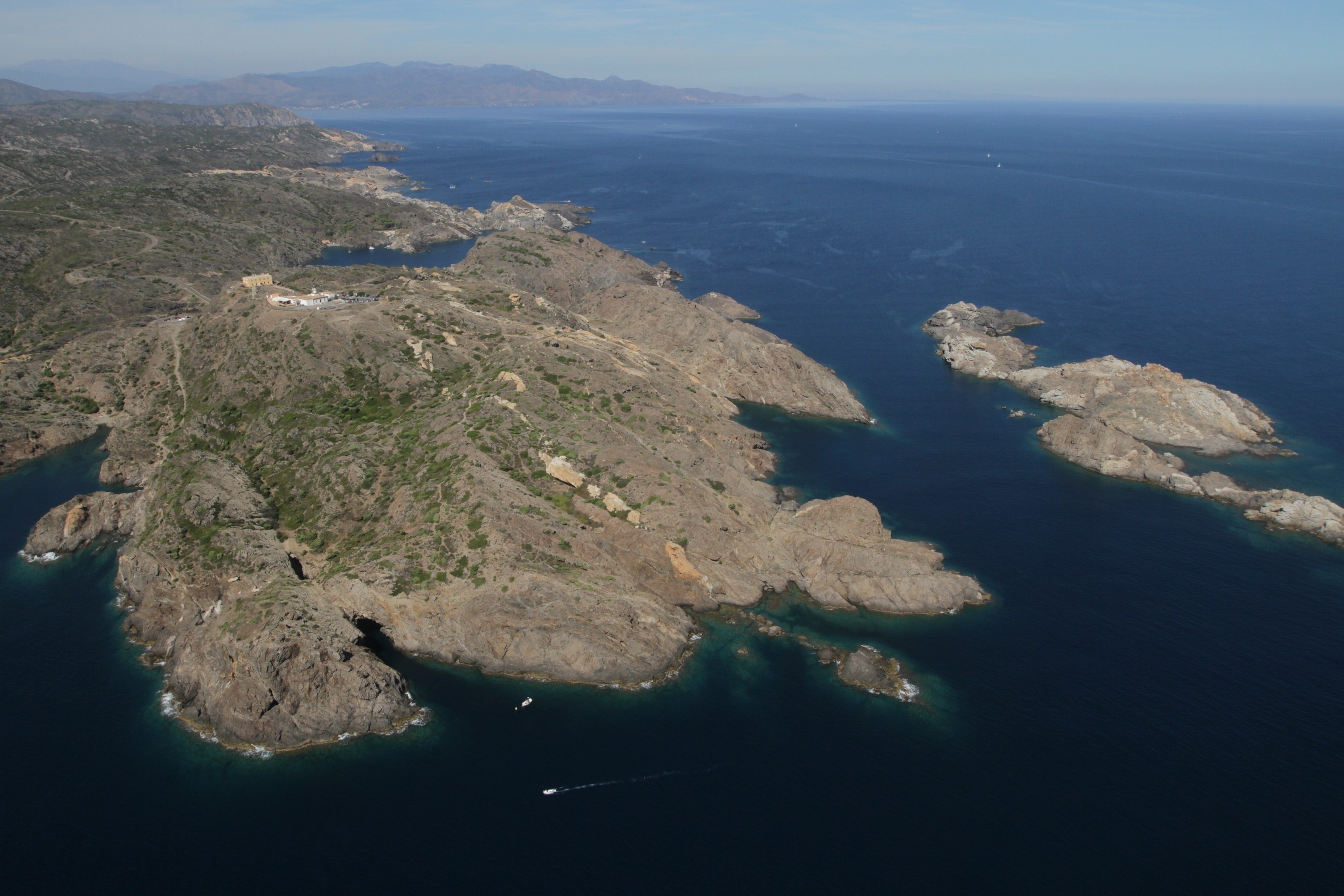 Vista del Parc Natural de Cap de Creus des de l'aire