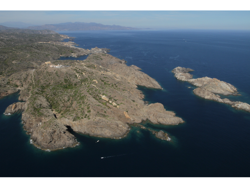 Vista del Parc Natural de Cap de Creus des de l'aire