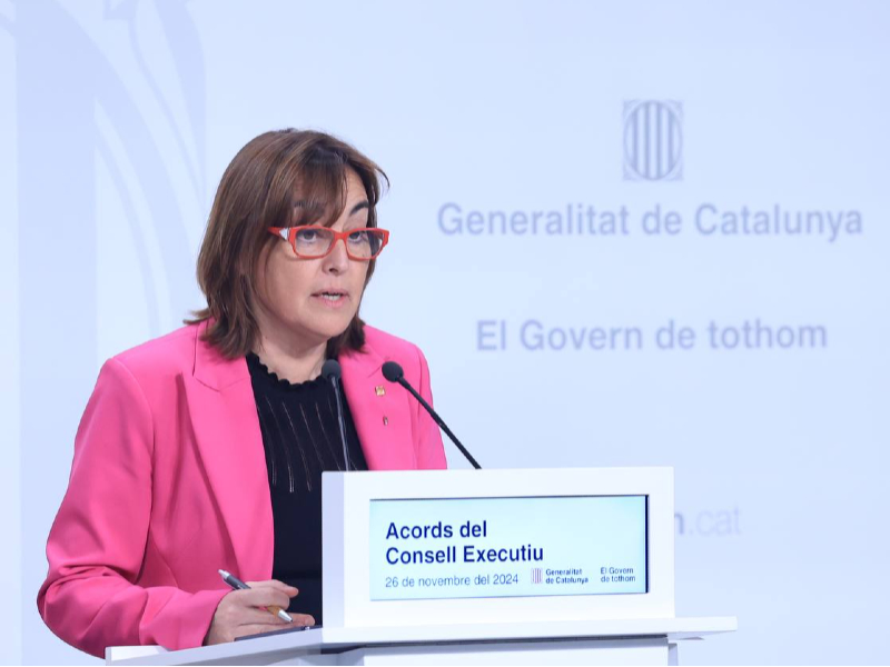 La portaveu del Govern, Sílvia Paneque, informa dels acords del Consell Executiu (Foto: Rubén Moreno)