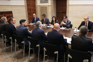 Reunió de la Junta de Seguretat de Catalunya al Palau de la Generalitat (Rubén Moreno)