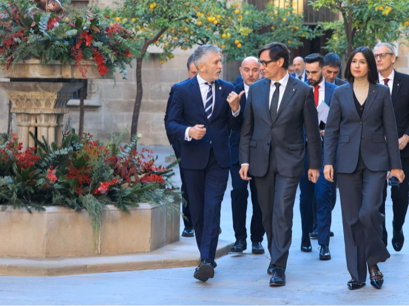 Reunió de la Junta de Seguretat de Catalunya al Palau de la Generalitat (Rubén Moreno)