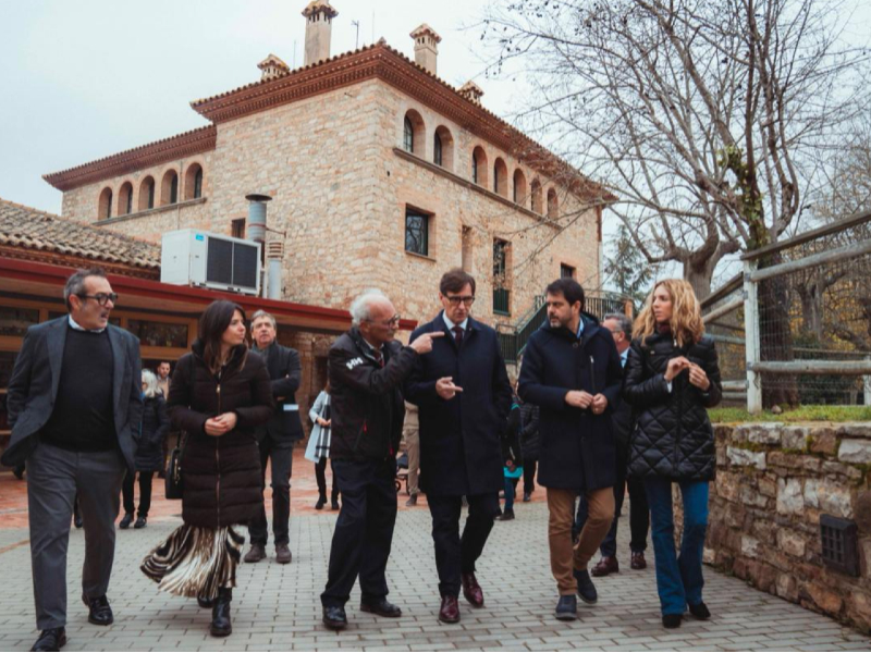 El president Illa a la residència APINAS de Els Prats del Rei