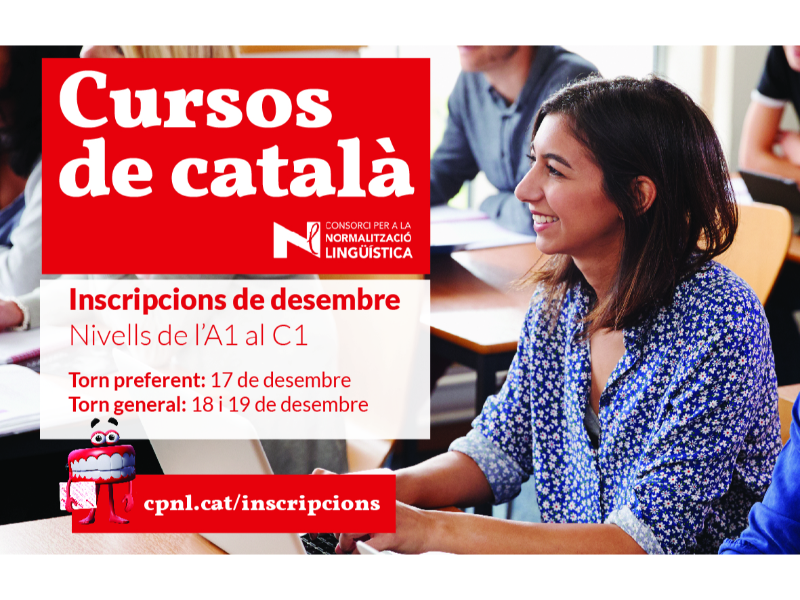 Inscripcions de desembre als cursos de català del CPNL