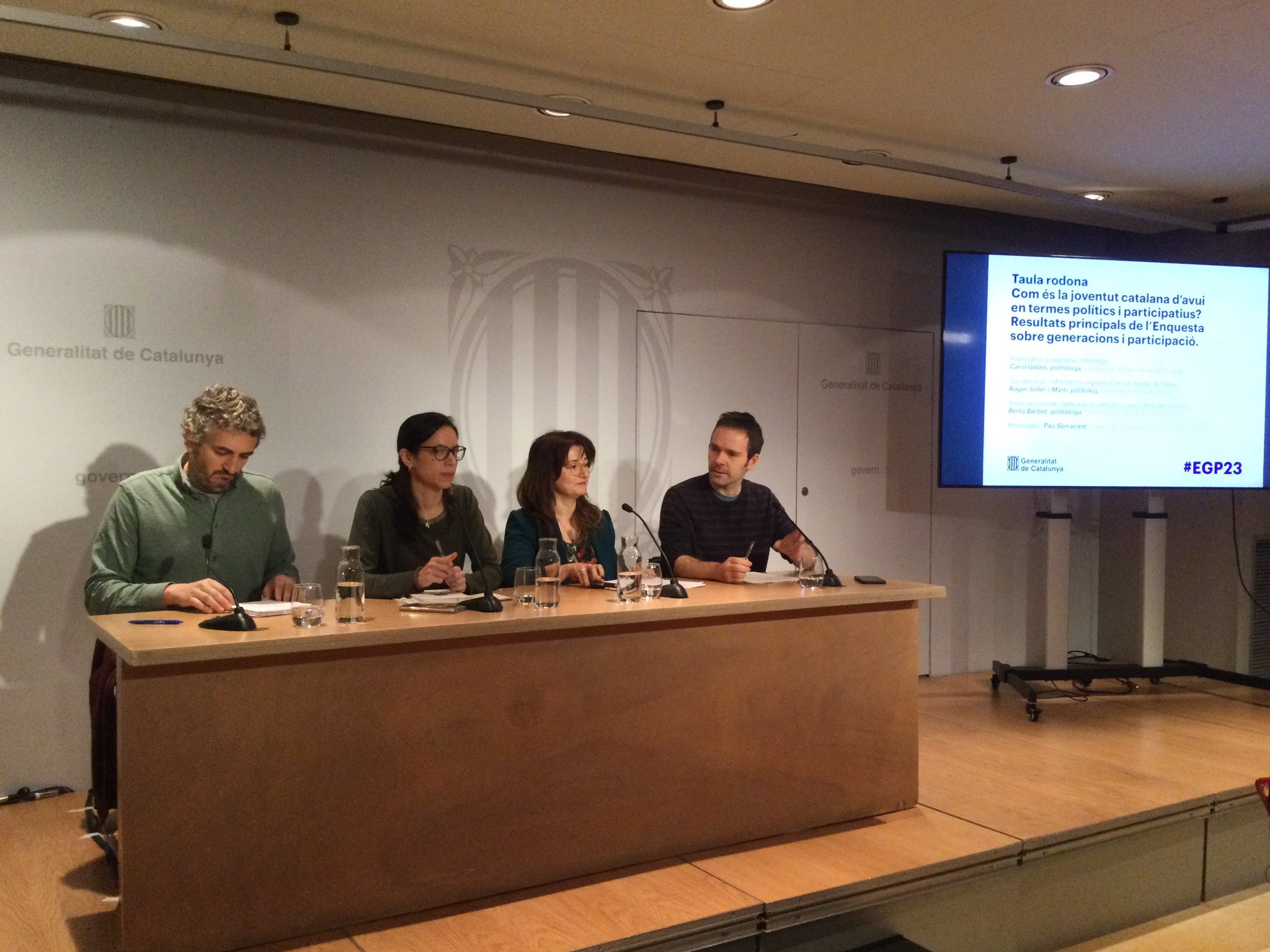 Presentació de l’informe “Participació i implicació política de la joventut catalana”