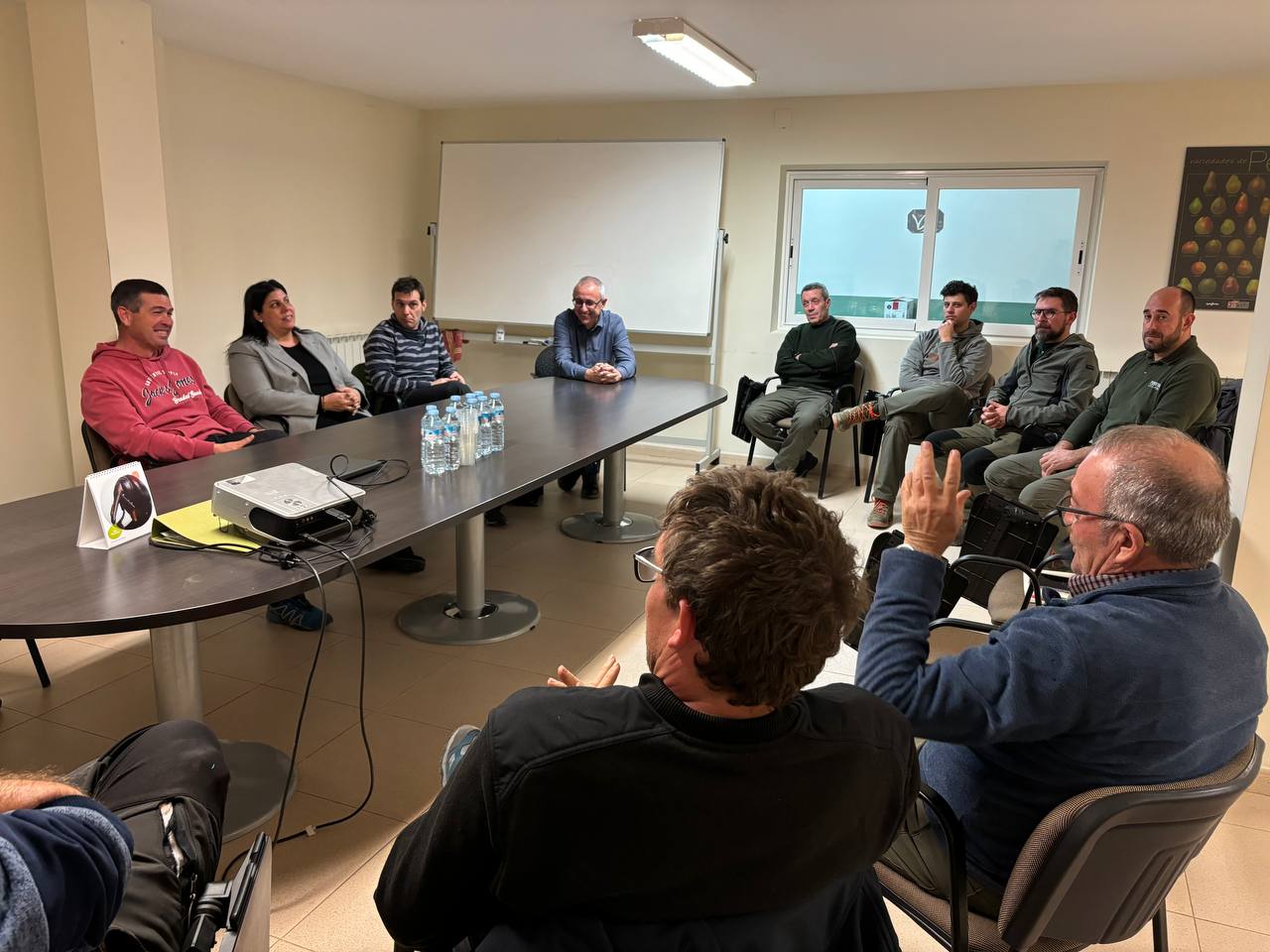 Moment de la trobada a Miralcamp Moment de la trobada a Miralcamp