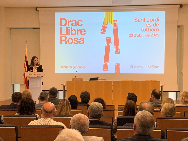 La delegada durant la seva intervenció La delegada durant la seva intervenció