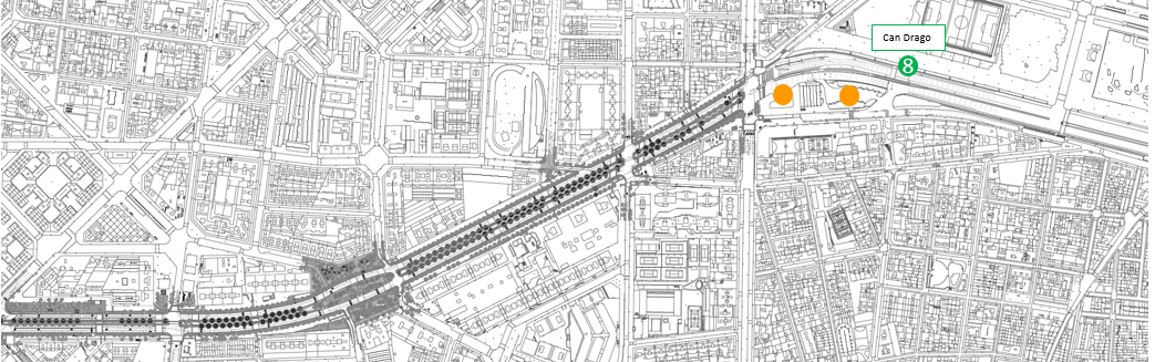Parada 8 i parades de l’Estació d'autobusos Fabra i Puig