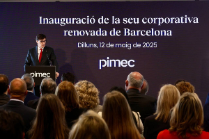 El president, durant la seva intervenció en l'acte. Fotografia: Rubén Moreno