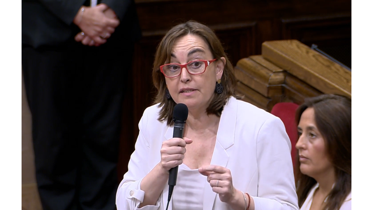 La consellera de Territori, Habitatge i Transició Ecològica en el Ple del Parlament d'avui, dimecres 23 de juliol del 2025 La consellera de Territori, Habitatge i Transició Ecològica en el Ple del Parlament d'avui, dimecres 23 de juliol del 2025